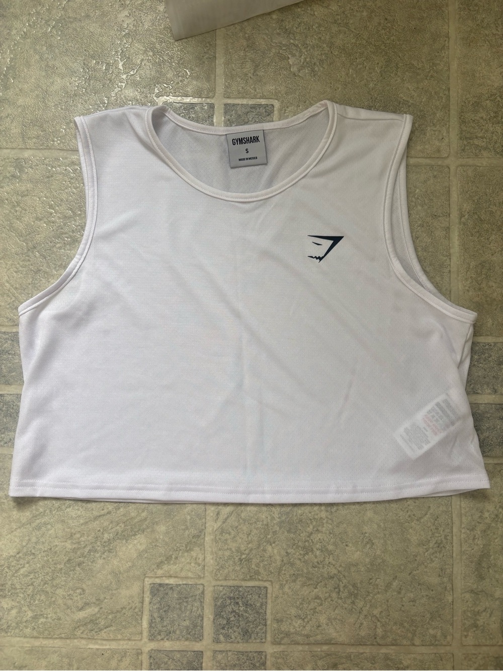 Gymshark White Training Crop Tank